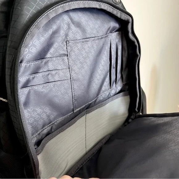 Rival 17.3 Inch Laptop Backpack with Hardshell Side Pockets, Black - Picture 8 of 17